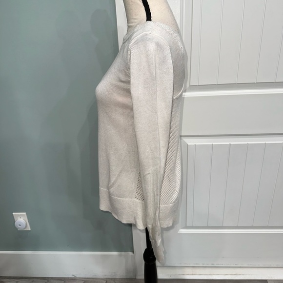 Lululemon Sunset Savasana Pullover II sweater Heathered White Size 4 - Picture 10 of 13